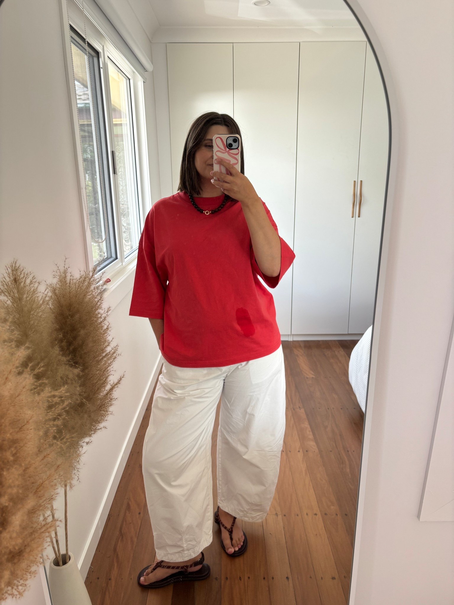 Easy and comfy  but elevated OOTD. 

I wear a S/M in the tshirt and a 10 in the pants  