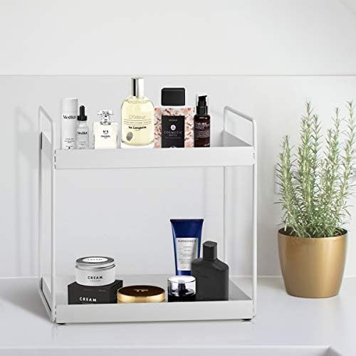 2-Tier Bathroom Countertop Organizer Vanity Tray Cosmetic & Makeup Storage Kitchen Spice Rack Sta... | Amazon (US)