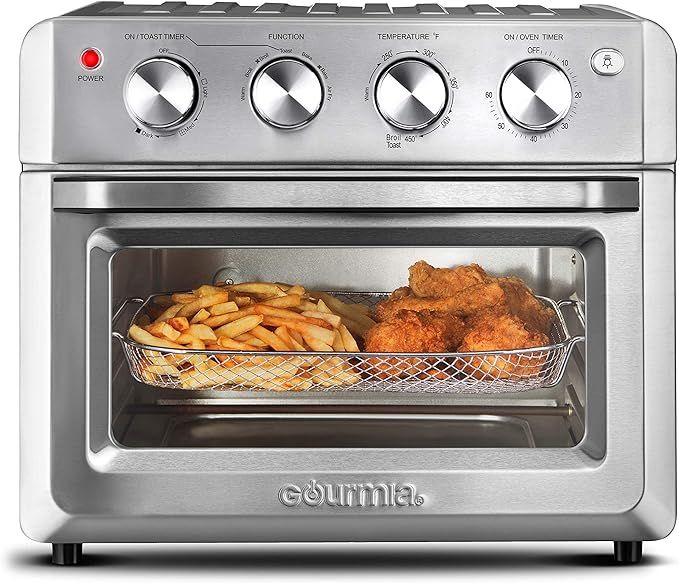Gourmia Toaster Oven Air Fryer Combo 7-in-1 cooking functions 1550 watt air fryer oven 19.8L capa... | Amazon (US)