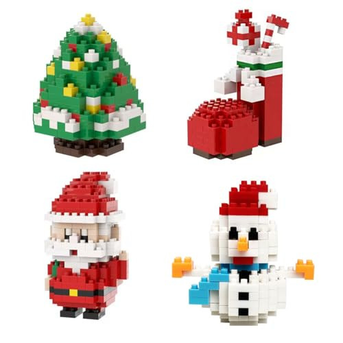 Anditoy 4 Pack Christmas Building Block Toys for Kids Boys Girls Teens Christmas Stocking Stuffers Gifts Party Favors | Amazon (US)