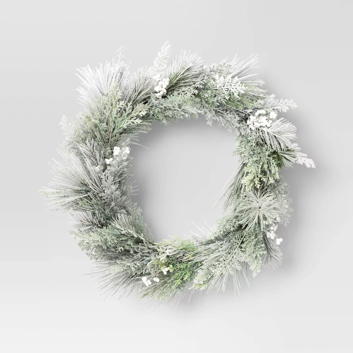 XL Heavy Flocked Christmas Wreath - Threshold™ | Target