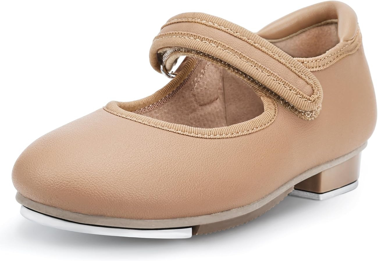Stelle Tap Shoes for Girls Boys PU Leather Non-Slip Dance Shoes for Toddler/Little Kid/Big Kid | Amazon (US)