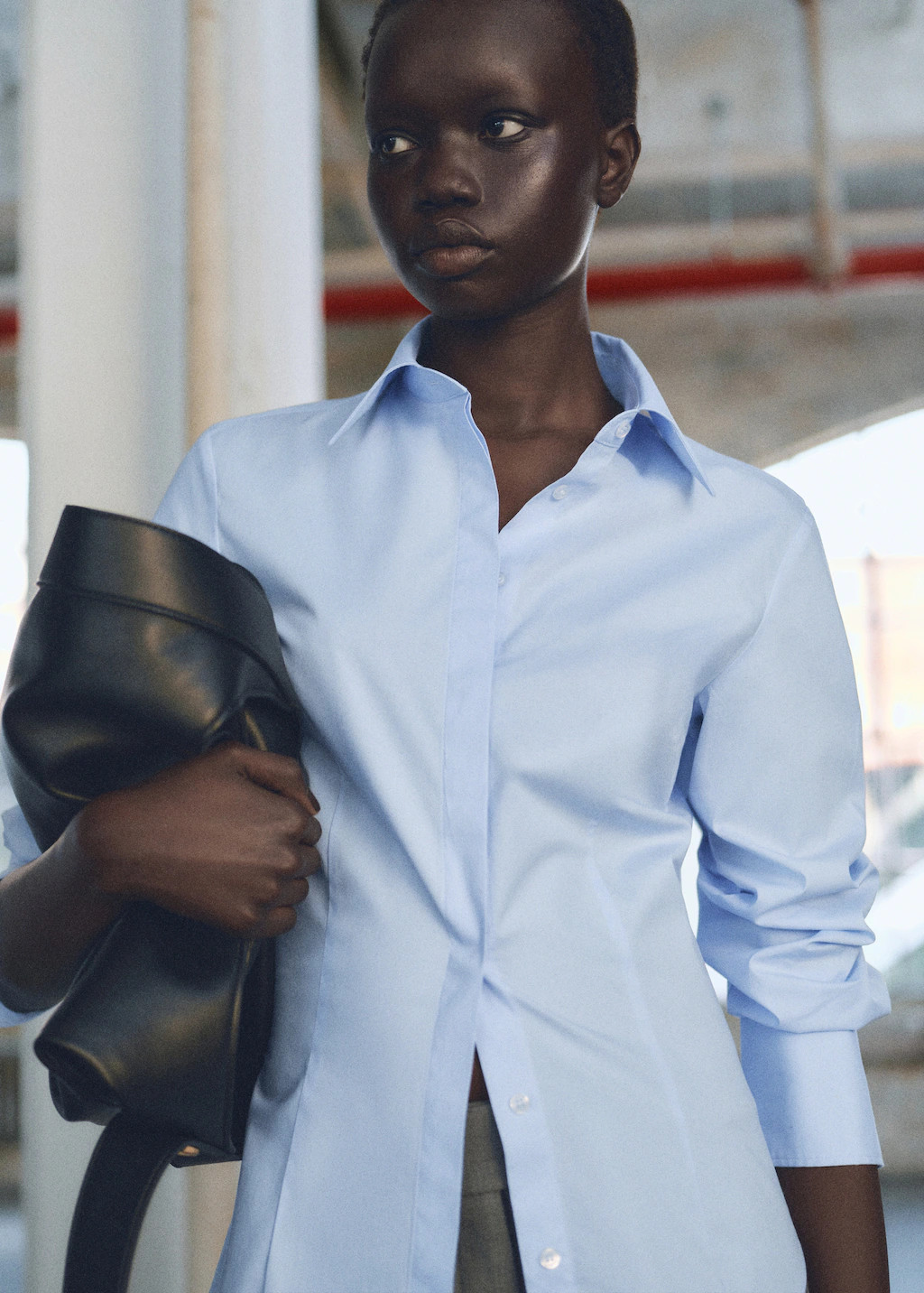 Fitted cotton shirt - Women | MANGO United Kingdom | MANGO (UK)