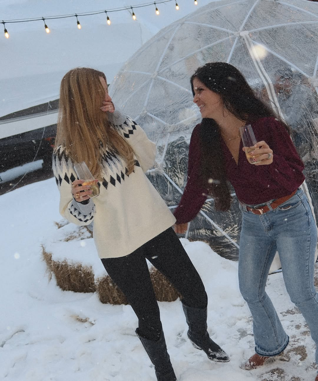 Keep the cold away in style with these matching winter looks for besties. From cozy cable knit sweaters to classic denim and boots, these coordinated outfits are perfect for any winter outing. Tap to shop these must-have winter essentials for you and your best friend! #WinterStyle #BestieOutfits #CozyFashion 

 #LTKdayinmylife #LTKootd #LTKSaleAlert