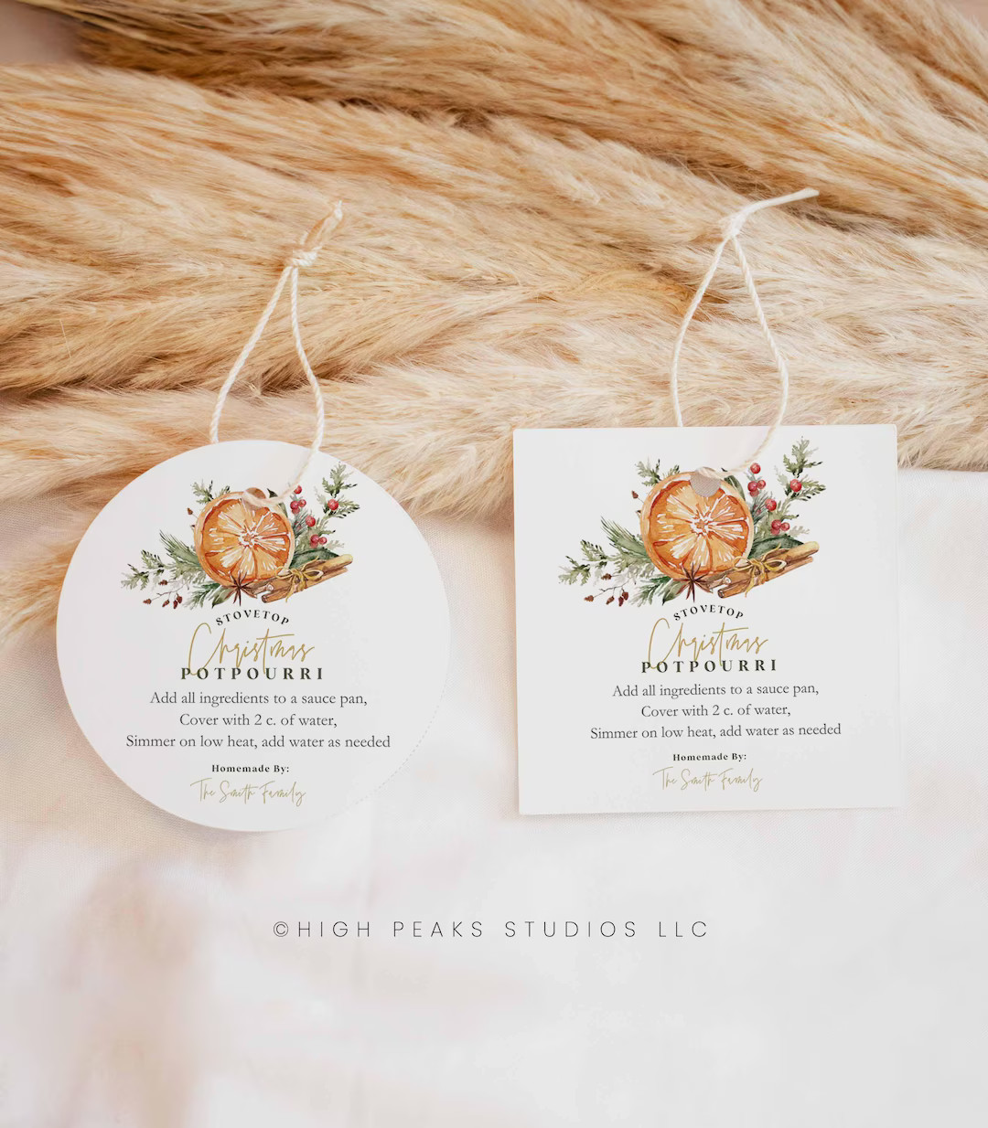 Stovetop Potpourri Christmas Gift Tag Teacher Gift Label Neighbor Gift Holiday Christmas Scents P... | Etsy (US)