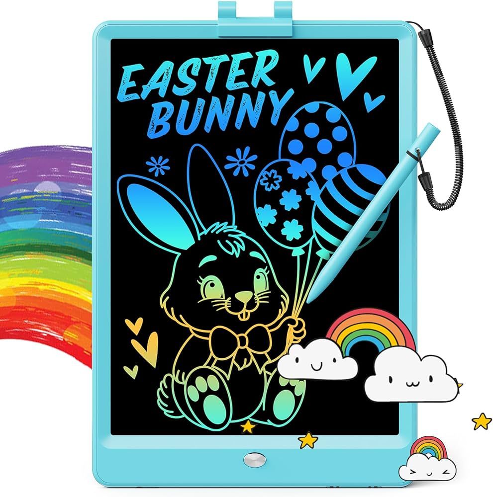 TEKFUN LCD Writing Tablet Doodle Board, 10inch Colorful Drawing Tablet Writing Pad, Easter Basket... | Amazon (US)