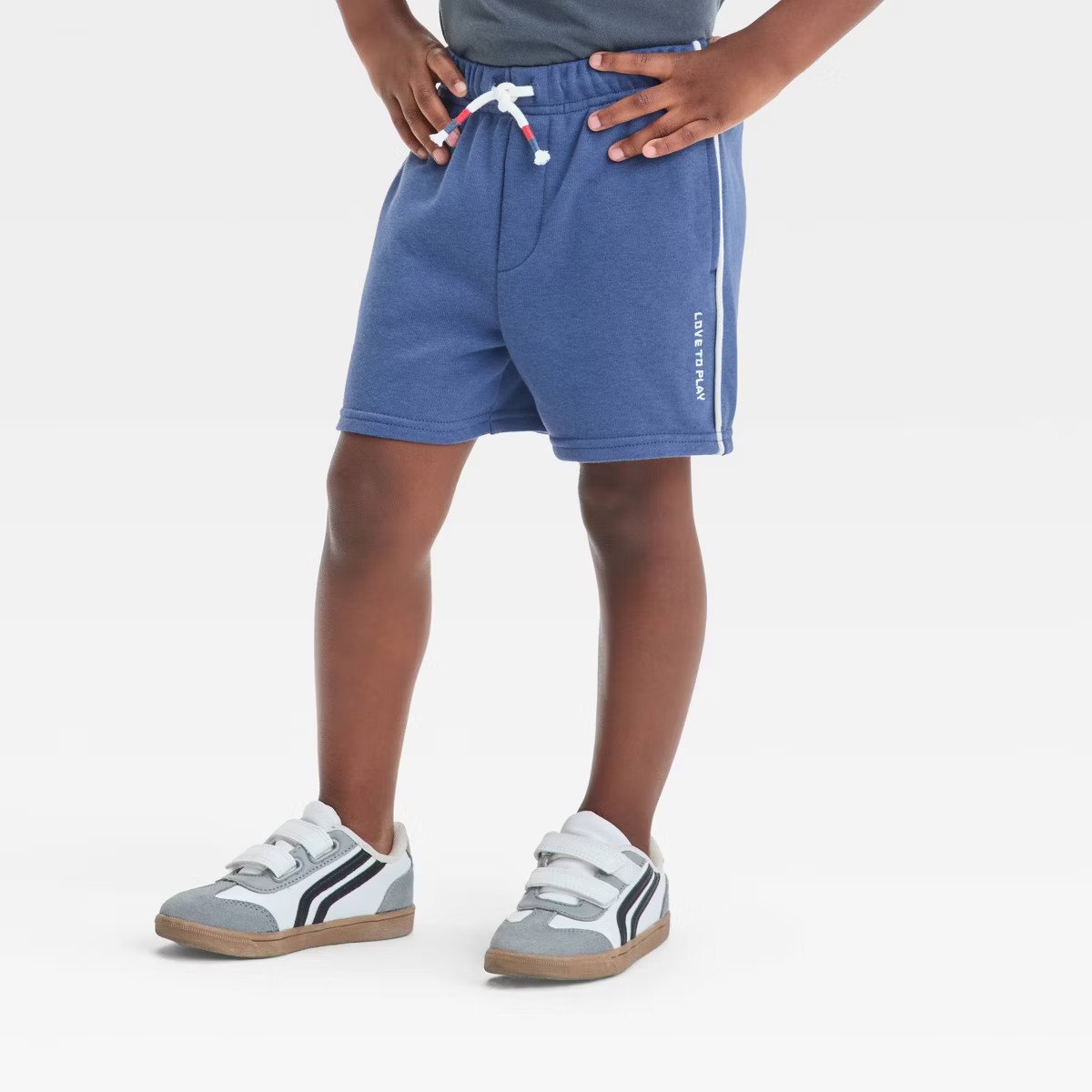 Toddler Boys' Love To Play Pull-On Out French Terry Shorts - Cat & Jack™ Blue 5T | Target