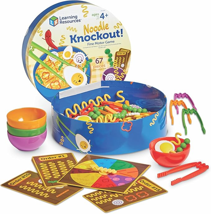 Learning Resources Noodle Knockout! Fine Motor Game,Fine Motor Skills Toys, 67 Pieces, Ages 4+ | Amazon (CA)