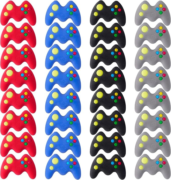 32 Pieces Game Controller Erasers Bulk Latex-Free Soft Erasers Pencil Erasers for Kids Teachers a... | Amazon (US)