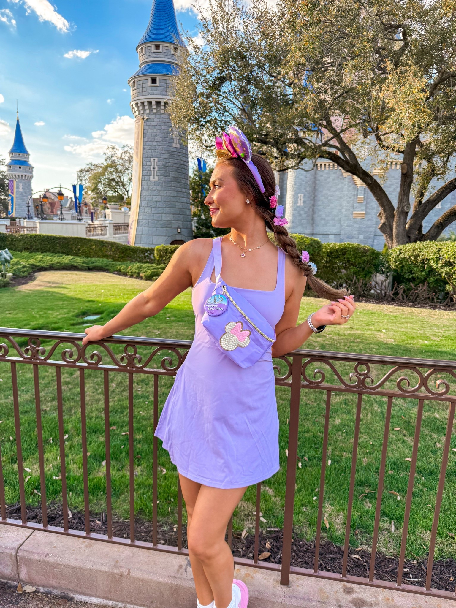 Rapunzel outfit worn in magic kingdom💐🌻 such a cozy workout dress for long days in the park!

#LTKootd #LTKTravel