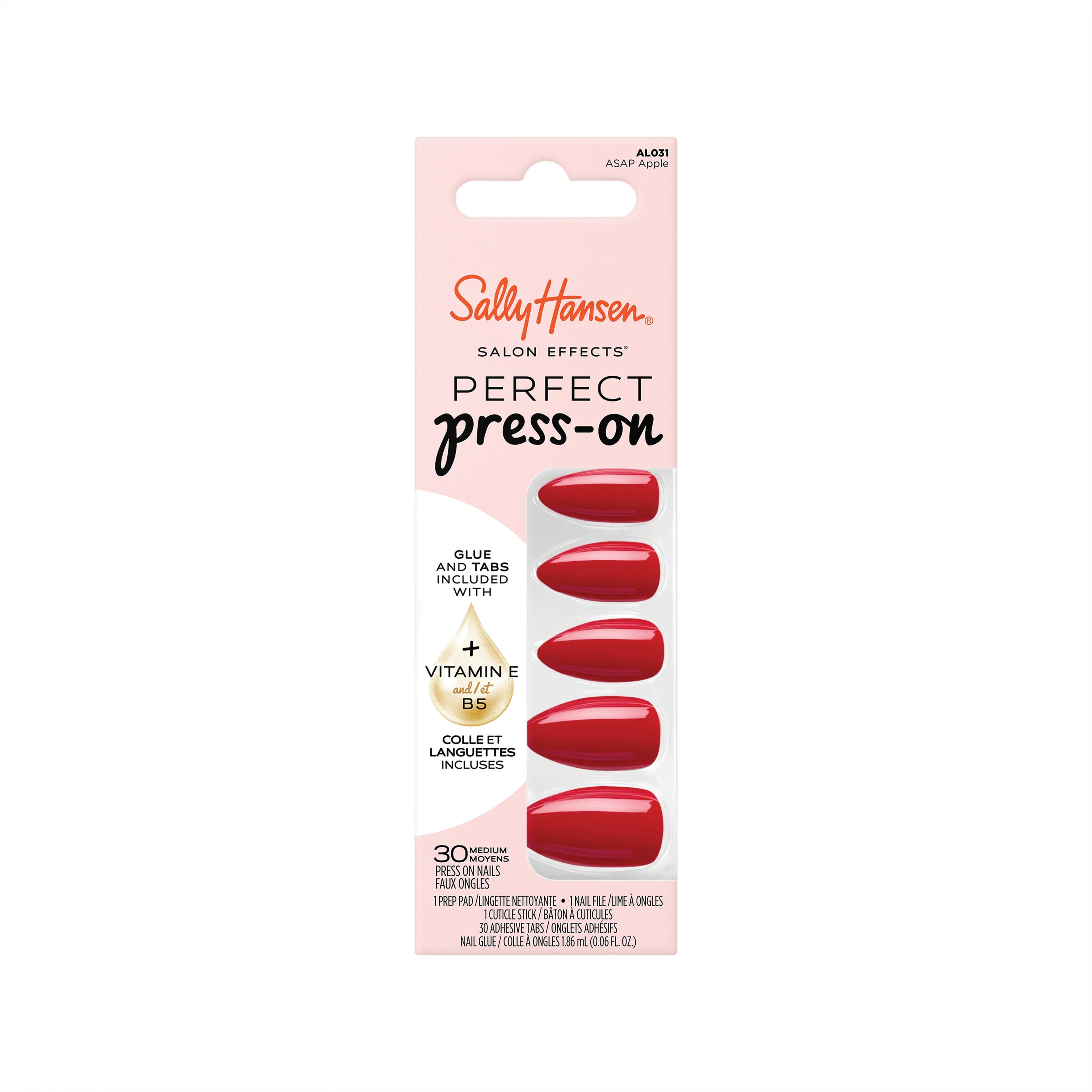 Sally Hansen Salon Effects Perfect Press-On Nails, Asap Apple, Non-Damaging, Easy to Apply | Walmart (US)