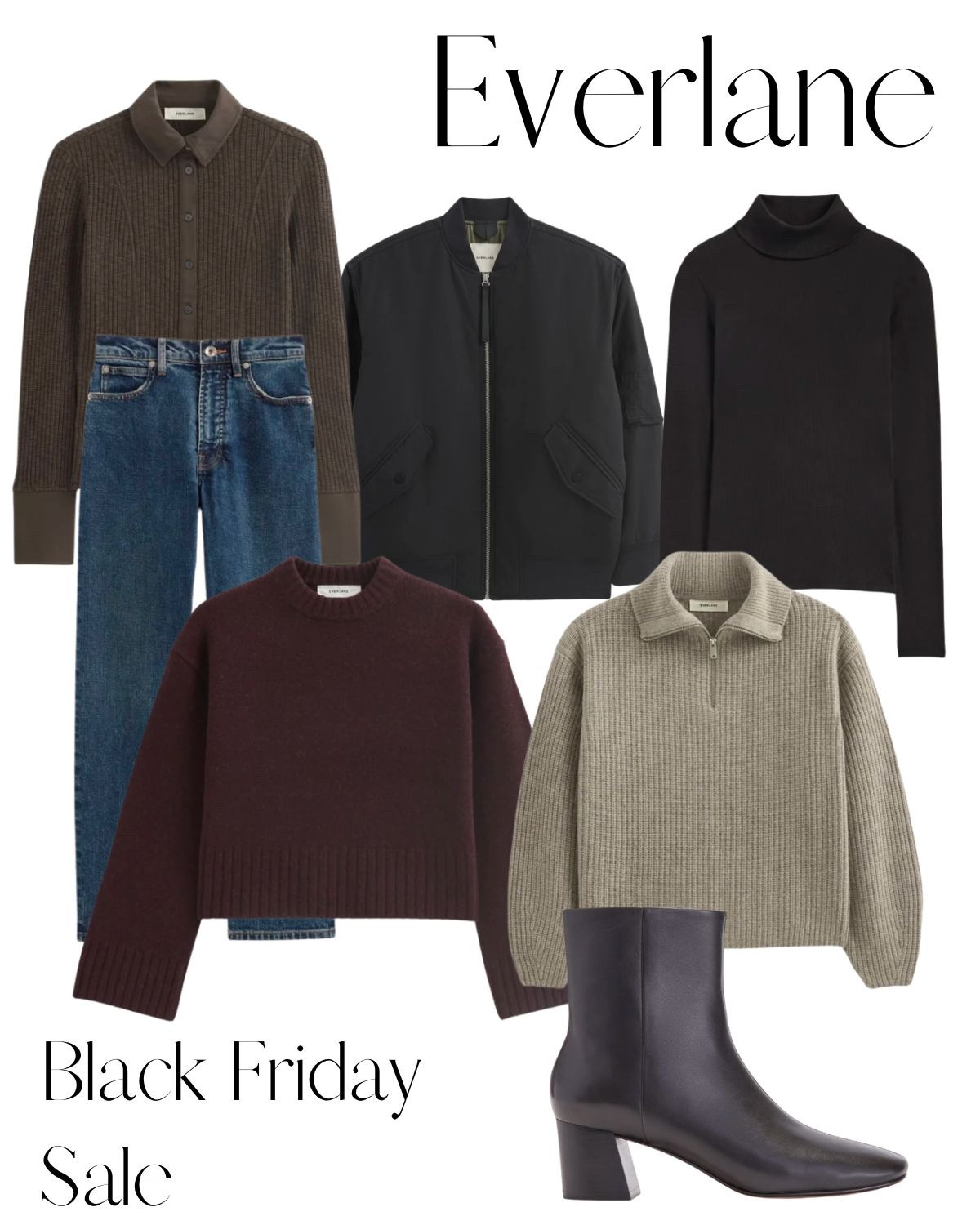 Don’t miss out on Everlane Black Friday Sale! So many quality basics on sale that you’ll wear for seasons to come

#LTKSaleAlert #LTKCyberWeek #LTKSeasonal