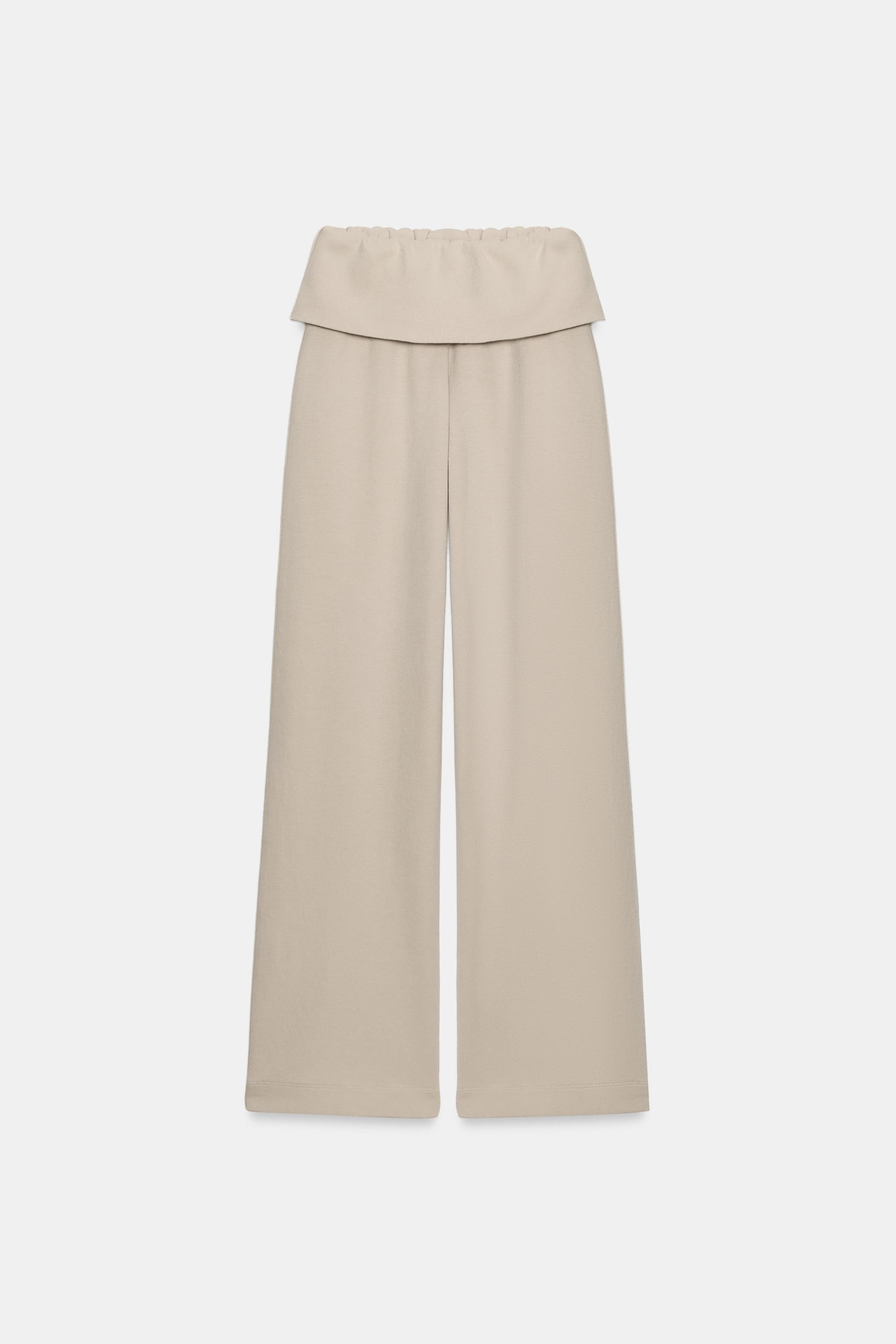 WASHED-EFFECT INTERLOCK TROUSERS | Zara UK
