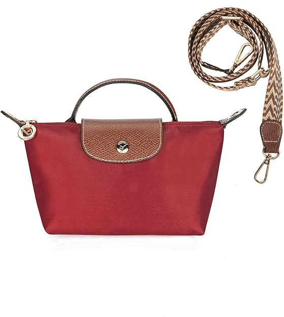 DOMAT Crossbody Bag for Women, Chic Lightweight Purse with Leather Top-handle, Compact Clutch Bag... | Amazon (US)