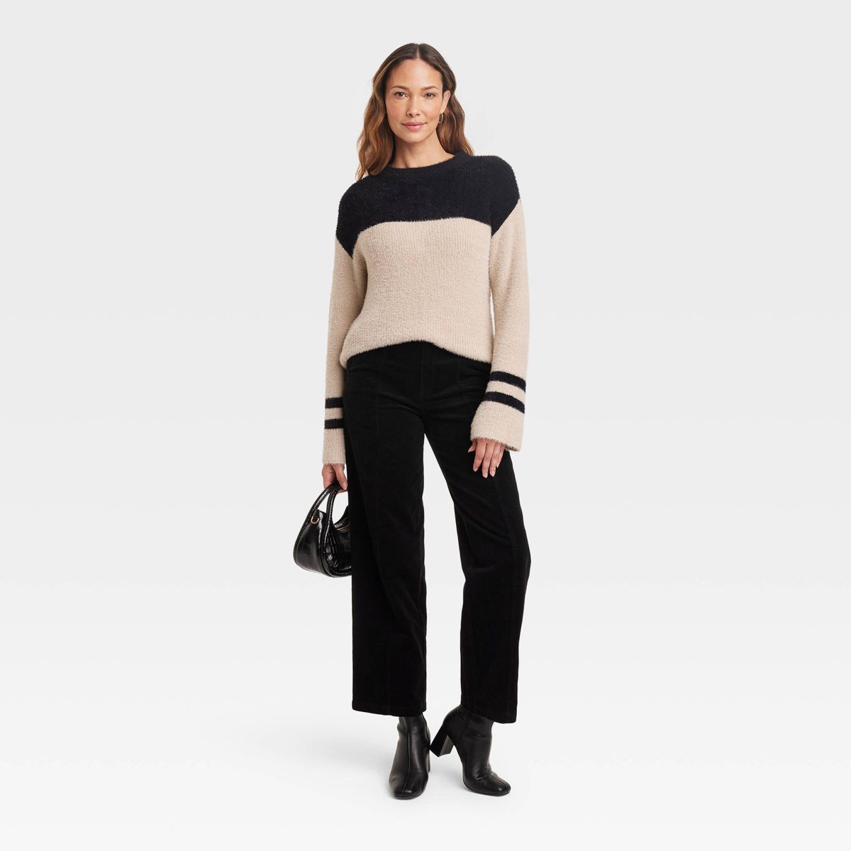 Women's Crewneck Feathered Pullover Sweater - Knox Rose™ | Target