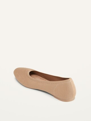 Knit Almond-Toe Ballet Flats For Women | Old Navy (US)