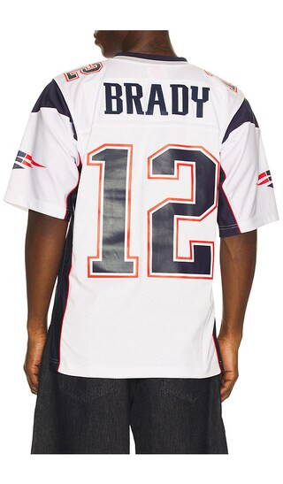 Mitchell & Ness NFL Patriots 2000 Tom Brady Jersey in White. - size L | Revolve Clothing (Global)