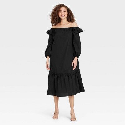 Women's Balloon Long Sleeve Dress - Who What Wear™ | Target