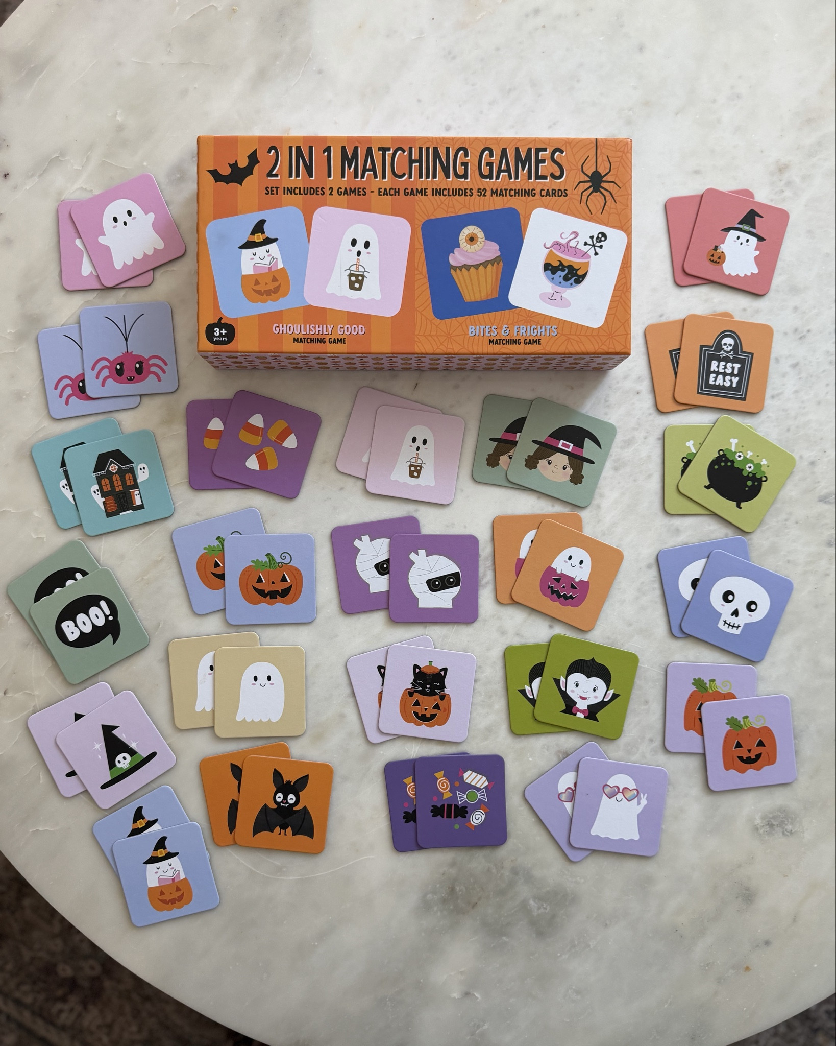 The cutest matching Halloween matching game I’ve ever seen! Under $15 and you get two different sets for 2 games! We’re huge into matching games so thought this was perfect!!!! 👻👻 

Tj maxx, matching games for prek kids, Halloween themed games, seasonal, fun for kids 

#LTKSeasonal #LTKHalloween #LTKKids