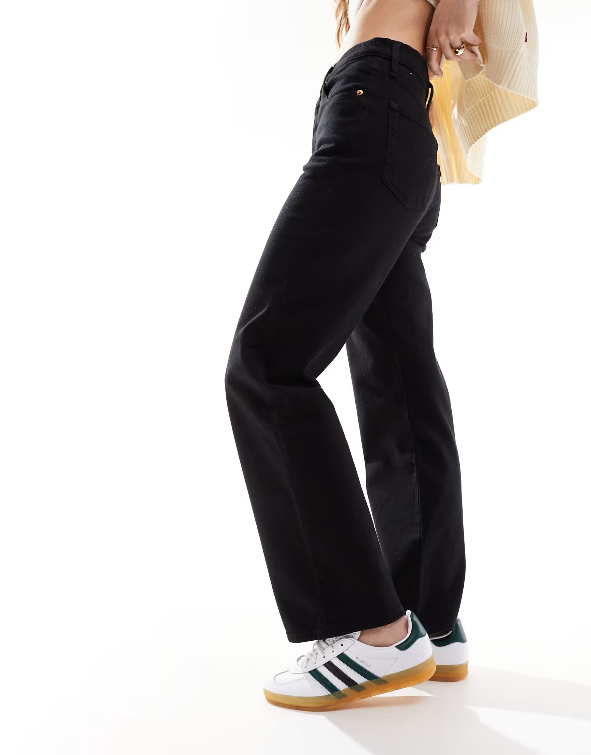 Levi's ribcage ankle jeans in black | ASOS | ASOS (Global)