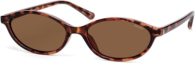 SOJOS TR90 Ultra Light Flexible Sunglasses for Women Retro Oval Polarized Cat Eye Vintage Shades ... | Amazon (US)