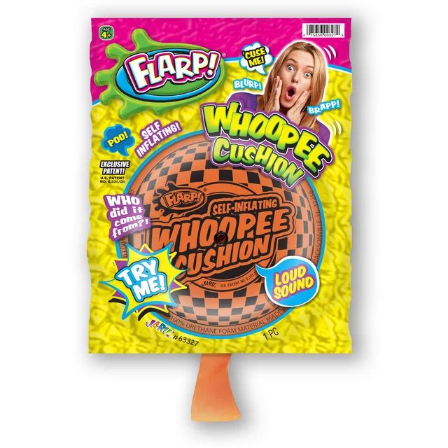 Flarp Self-Inflating Orange Whoopee Cushion, All ages, Party Gag Toy | Walmart (US)