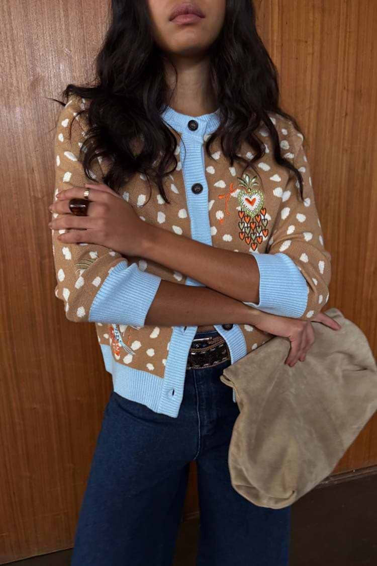 Deer Print Hollie Cardigan | Never Fully Dressed US