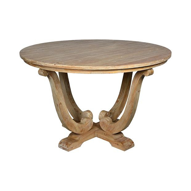 Rustic Cottage Round Dining Table | SHIPS FREE | Antique Farm House