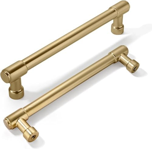 khtumeware 10 Pack 6 Inch(152mm) Champagne Bronze Kitchen Cabinet Handles Warm Brass Cabinet Pull... | Amazon (US)