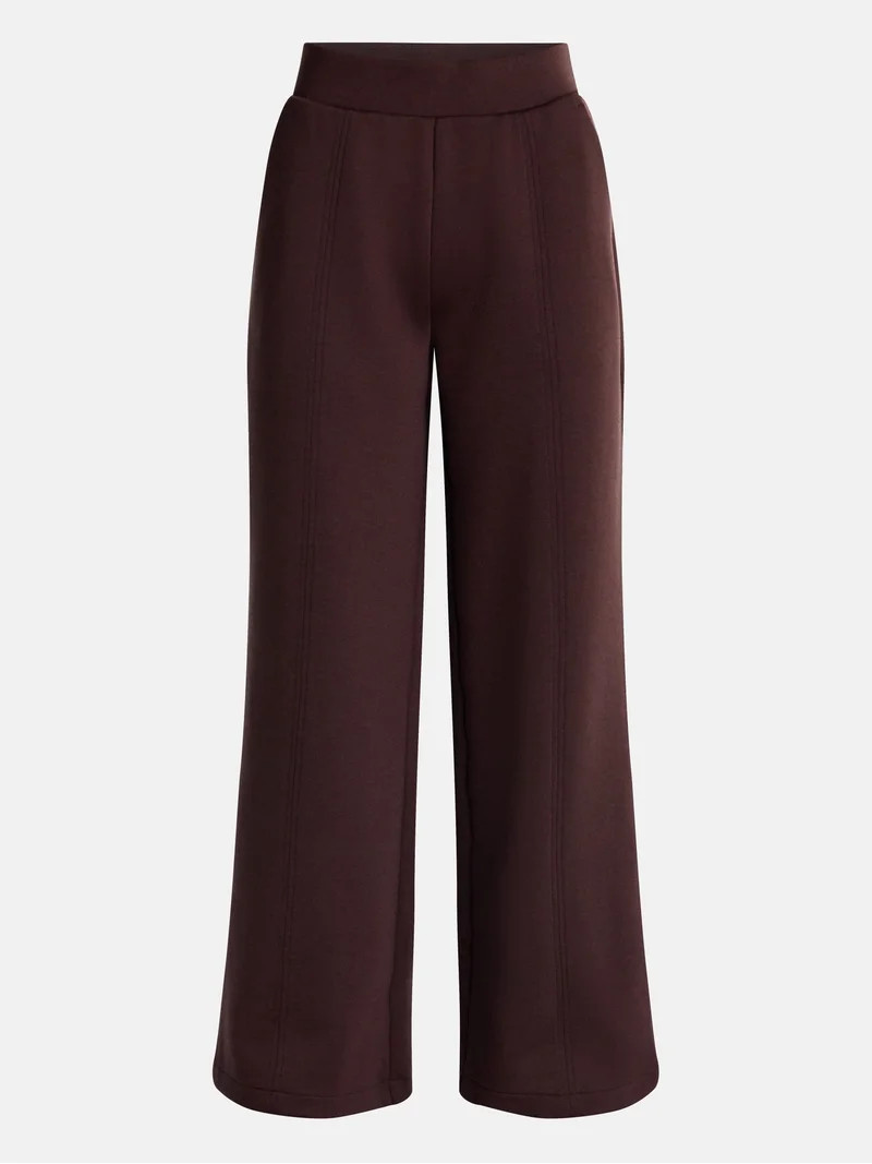 Avia Women's ScubaKnit Wide Leg Pants, Sizes XS-XXXL | Walmart (US)