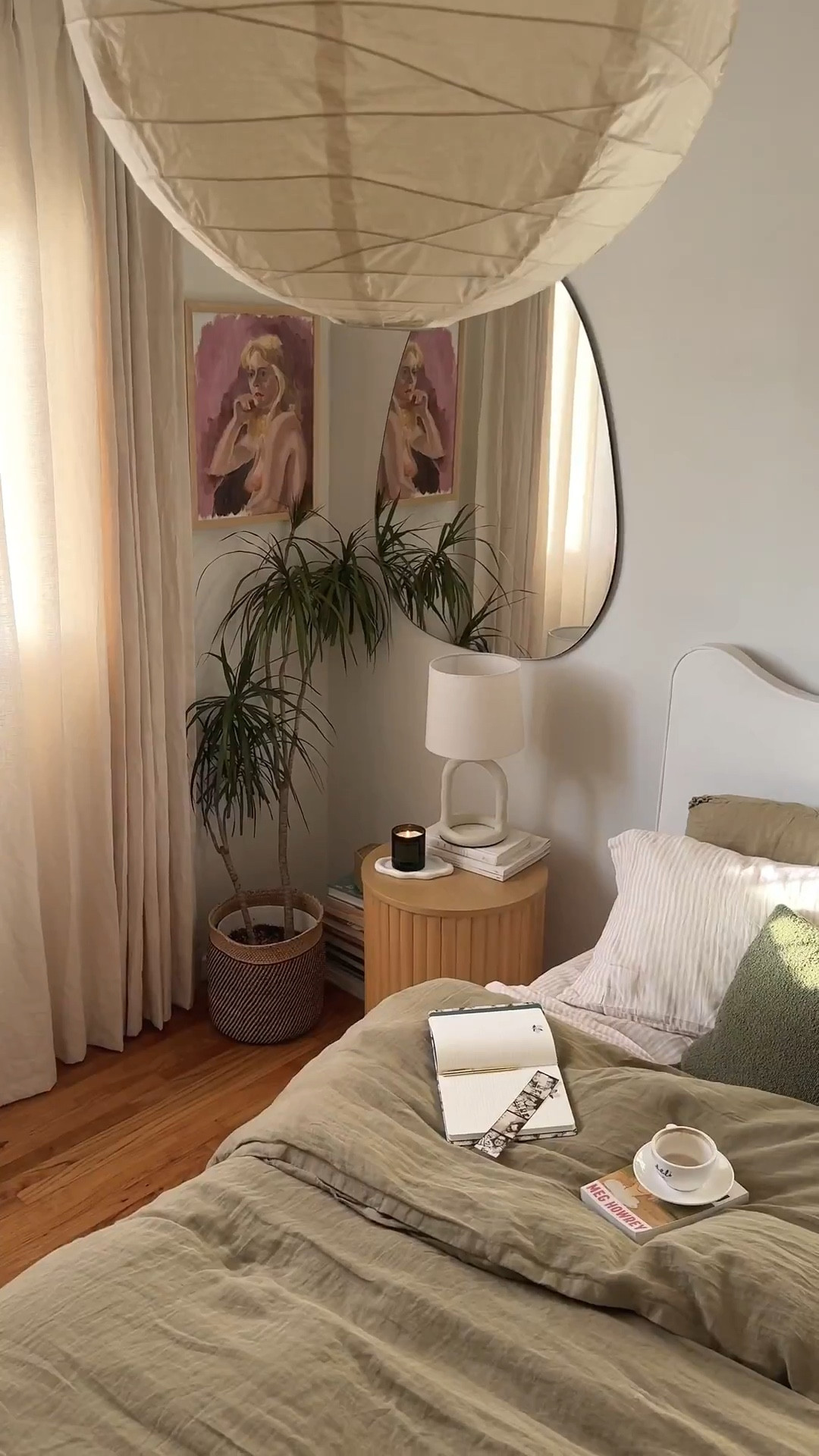 Nothing transforms a room faster than the right curtains ✨ Just upgraded this space with @twopagescurtains and it feels so much softer + elevated. Curtain details below & on LTK.
 #twopageshome #twopagescurtains 

Bedroom: Liz Linen Curtain in Ivory White 
Living Room: Patti Premium 100% Belgian Flax Linen Curtain in Natural 

#LTKHome