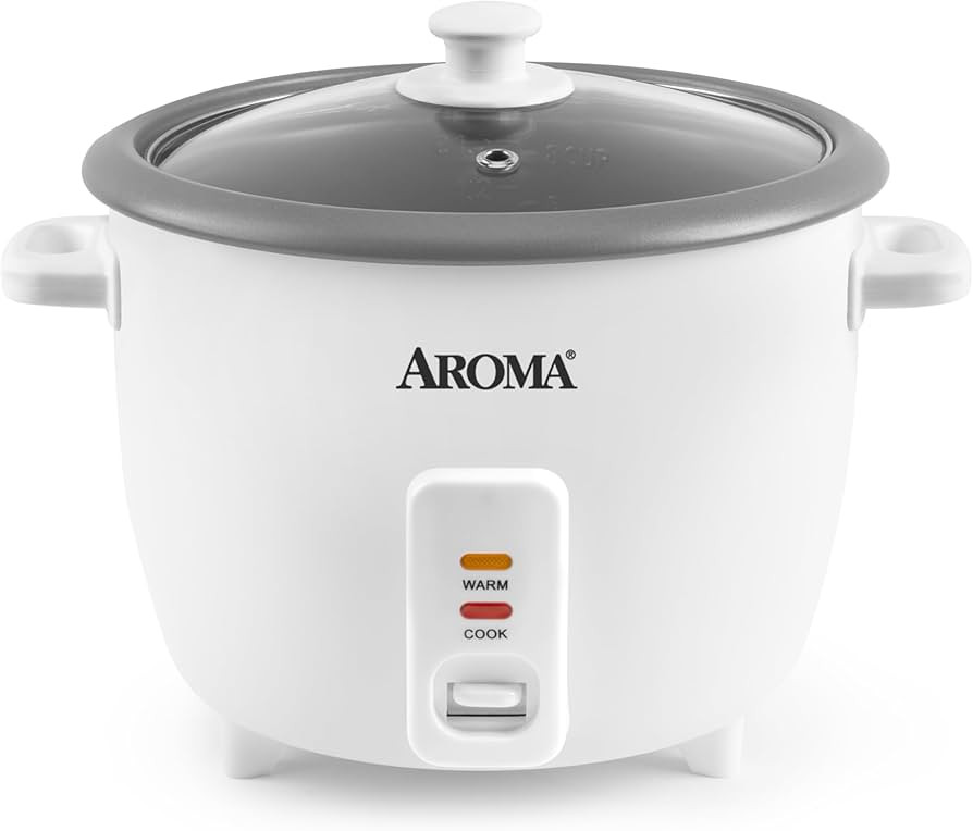 AROMA\u00ae Rice Cooker, 8-Cup (Uncooked) / 16-Cup (Cooked), Pot-Style Rice Cooker and Soup Warme... | Amazon (US)