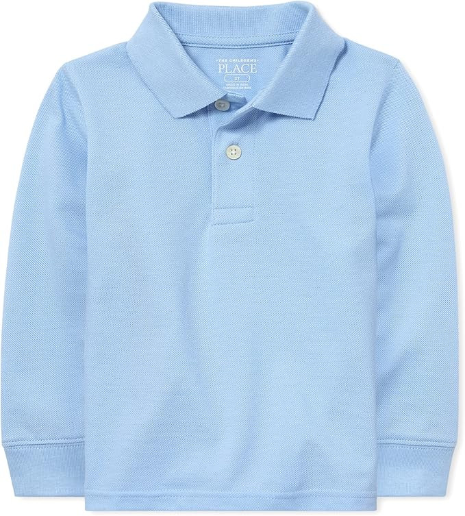 The Children'S Place Boys Long Sleeve Pique Polo | Amazon (US)
