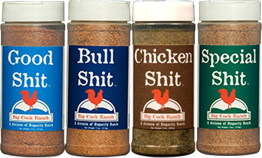 Big Cock Ranch Gourmet Seasoning Bundle All-Purpose Special Shit 13oz, Bull Shit for Steak 12oz, ... | Amazon (US)