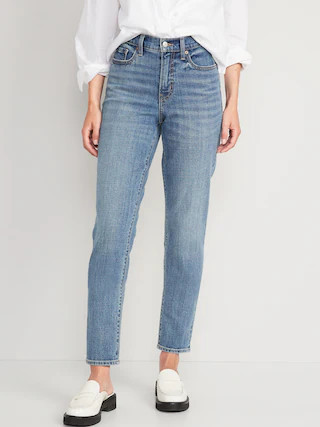 High V-Waisted O.G. Straight Ankle Jeans for Women | Old Navy (US)