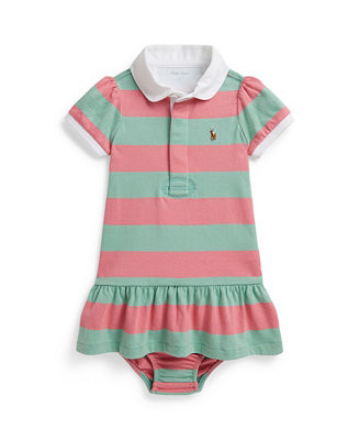 Baby Girls' Striped Rugby Dress and Bloomer | Macy's