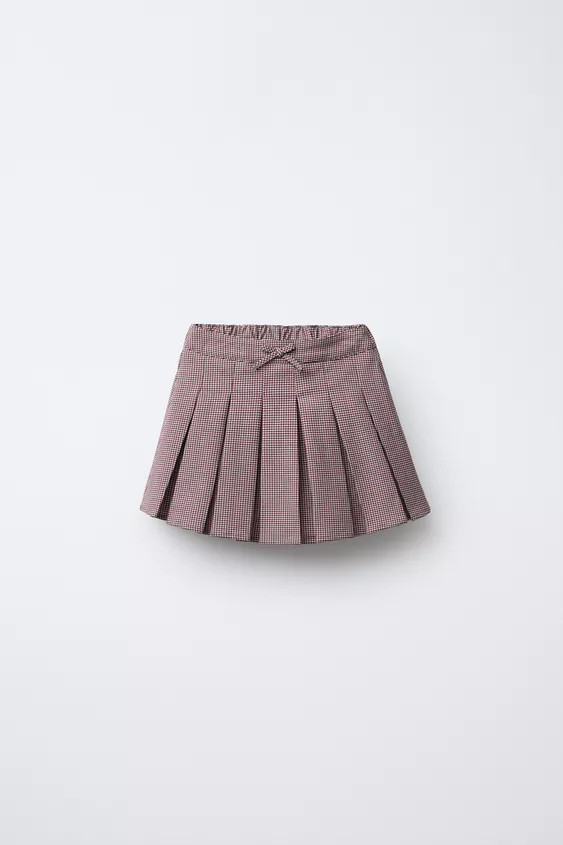 CHECK BERMUDA SKIRT | Zara UK
