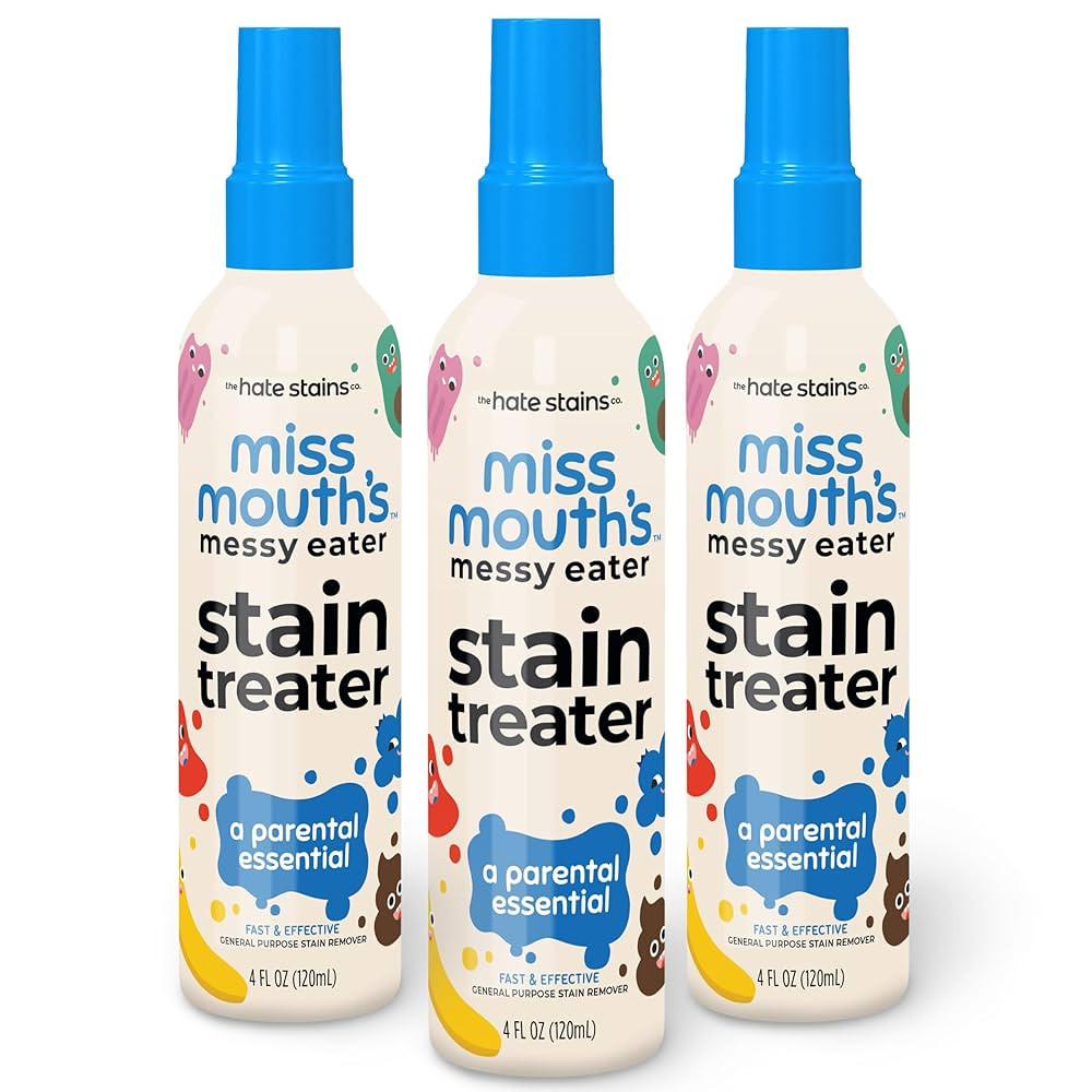 Miss Mouth's Messy Eater Stain Treater Spray - 4oz 3 Pack Stain Remover - Newborn & Baby Essentia... | Amazon (US)