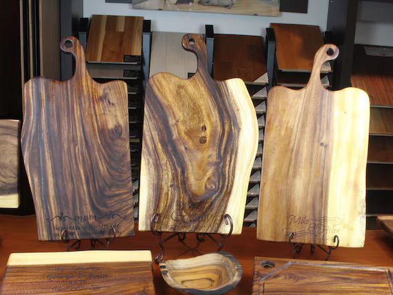 Dad Cutting Board - Large Live Edge Cutting Board - Free Engraving - BBQ Board - Charcuterie Boar... | Etsy (US)