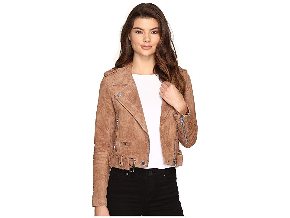 Blank NYC Suede Moto Jacket (Coffee Bean) Women's Coat | Zappos
