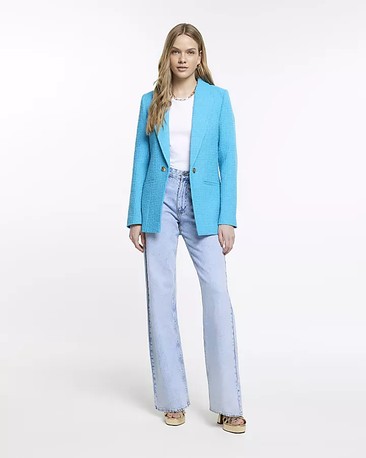 Boucle blazer hot sale river island