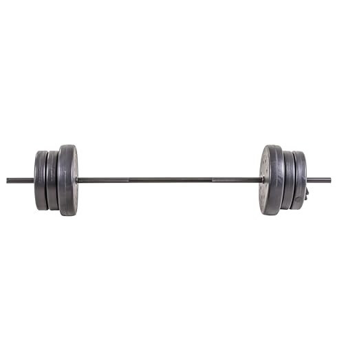 US Weight Duracast 55lb. Barbell Weight Set for Home Gym - Workout Equipment with Adjustable Weights – Durable Gym Equipment for Strength Training | Amazon (US)