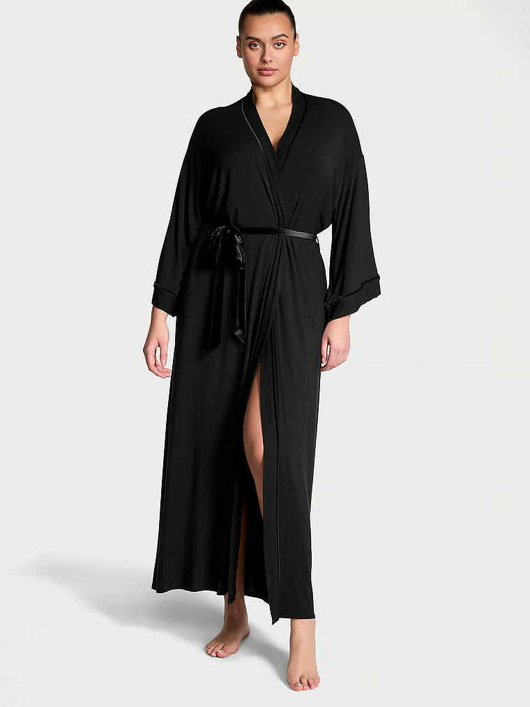 Modal Soft Velvet-Trim Maxi Robe | Victoria's Secret (US / CA )
