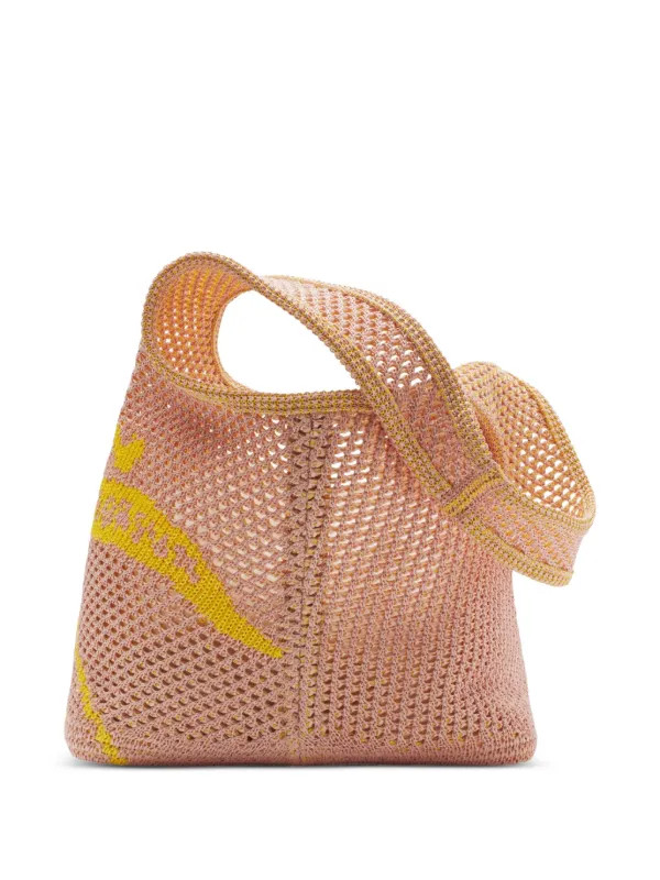 Burberry Small EKD Crochet Bag | Pink | FARFETCH AZ | Farfetch Global
