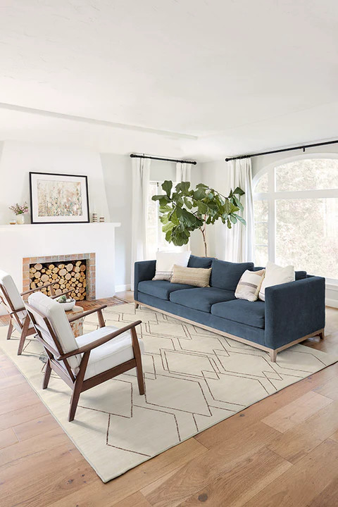 Diamond Dalia Beige Ivory Rug | Ruggable