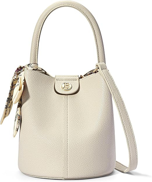 BOSTANTEN Small Crossbody Bags for Women Vegan Leather Mini Bucket Handbag Removable Shoulder Str... | Amazon (US)