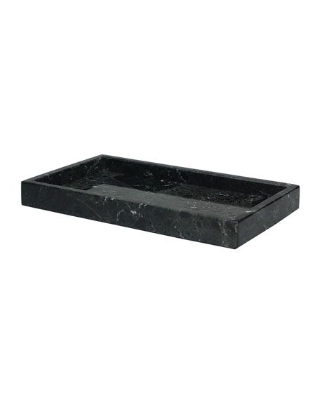 Marble Crafter Myrtus Collection Black Zebra Small Vanity Tray | Neiman Marcus
