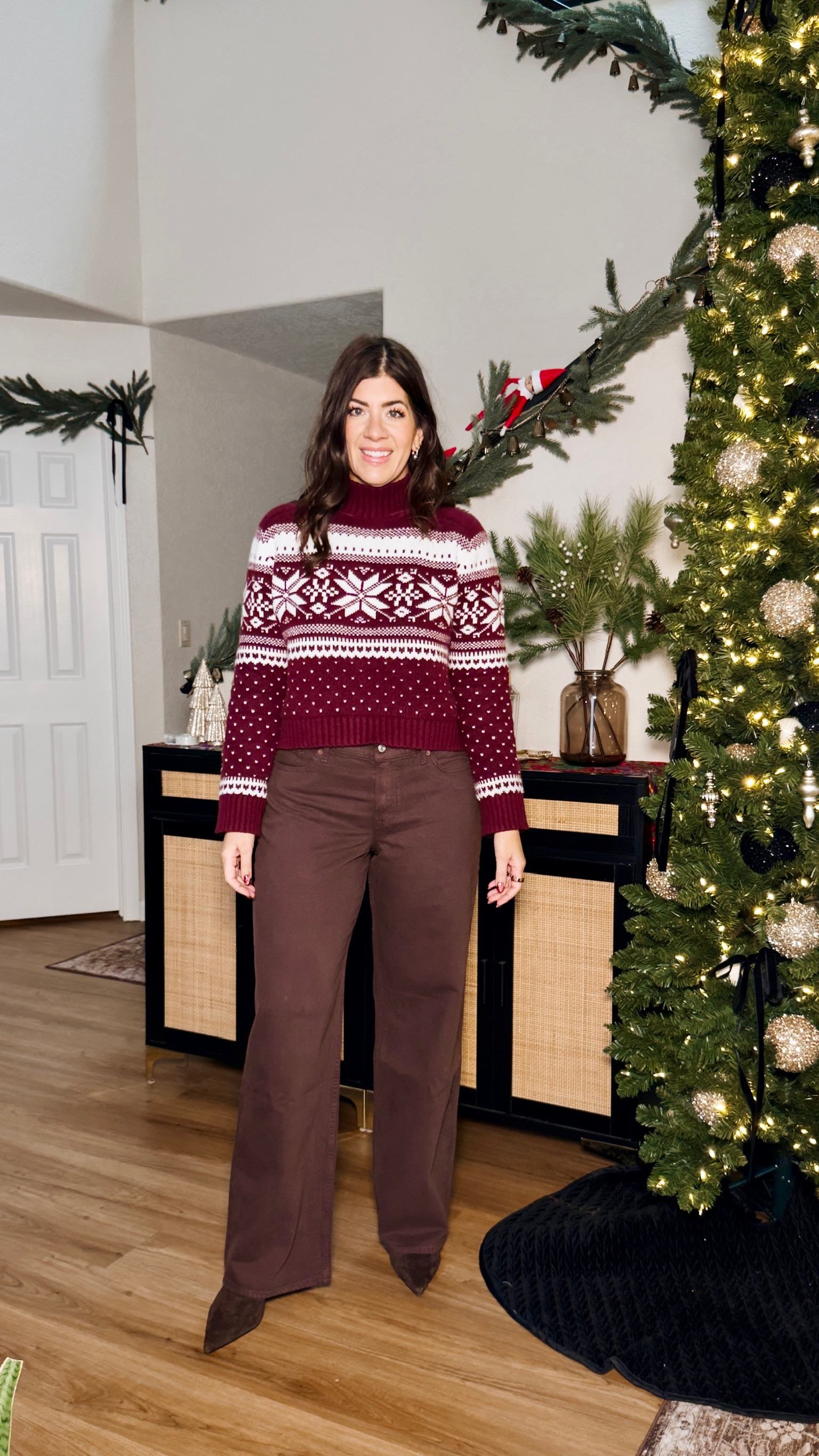 Use code: HOLIDAYRUSH, wearing medium top, 29 curvy long 

Holiday sale, holiday sweater, loose jeans, casual outfit, midsize outfit, Christmas, festive

#LTKHoliday #LTKMidsize #LTKSaleAlert