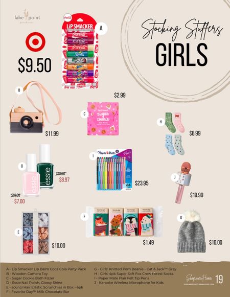 19 | Stocking Stuffers for Girls

Welcome to Our Lake Point Farmhouse’s Holiday Gift Guide! Here you can find the best sales and holiday gift finds this year! 

Small, affordable stocking stuffers for the girls!

#LTKCyberweek #LTKkids #LTKGiftGuide
