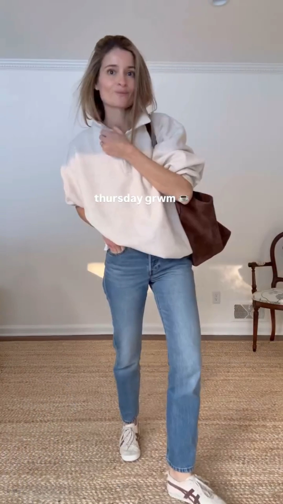 THURSDAY OOTD 🤍 yes, yes I’m wearing the same jeans as yesterday. They are just that good ✨✨

I’ve been a @levi  501 90’s girl forever but I’m so happy I tried these 501 Originals to add to my rotation. I think I’ll wear the 90’s more in the summer as an easy effortless pair of denim but when I’m trying to get dressed to look more elevated these Originals are it for me! For $150 these are amazing. They feel every bit as premium as pairs $250 and above  

❤️ Follow for easy everyday outfit inspiration that’s effortless and practical, but still makes you feel put together. Let’s rebuild the habit of getting dressed together! 

#ootd #outfitinspiration #casualstyle #outfitinspo #momstyle

#LTKgrwm #LTKSeasonal #LTKootd